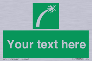 Custom sign safe condition Survival craft distress signal